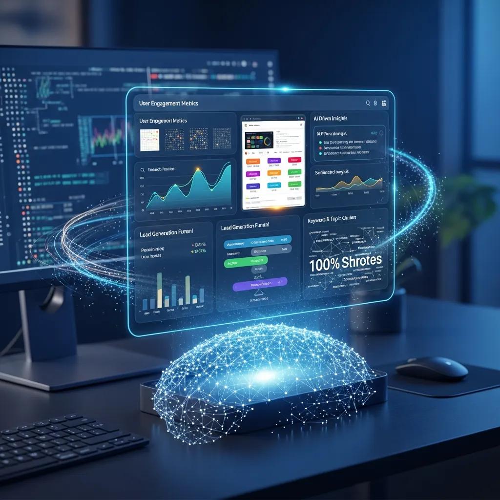 Illustration of AI's role in improving lead generation through AEO