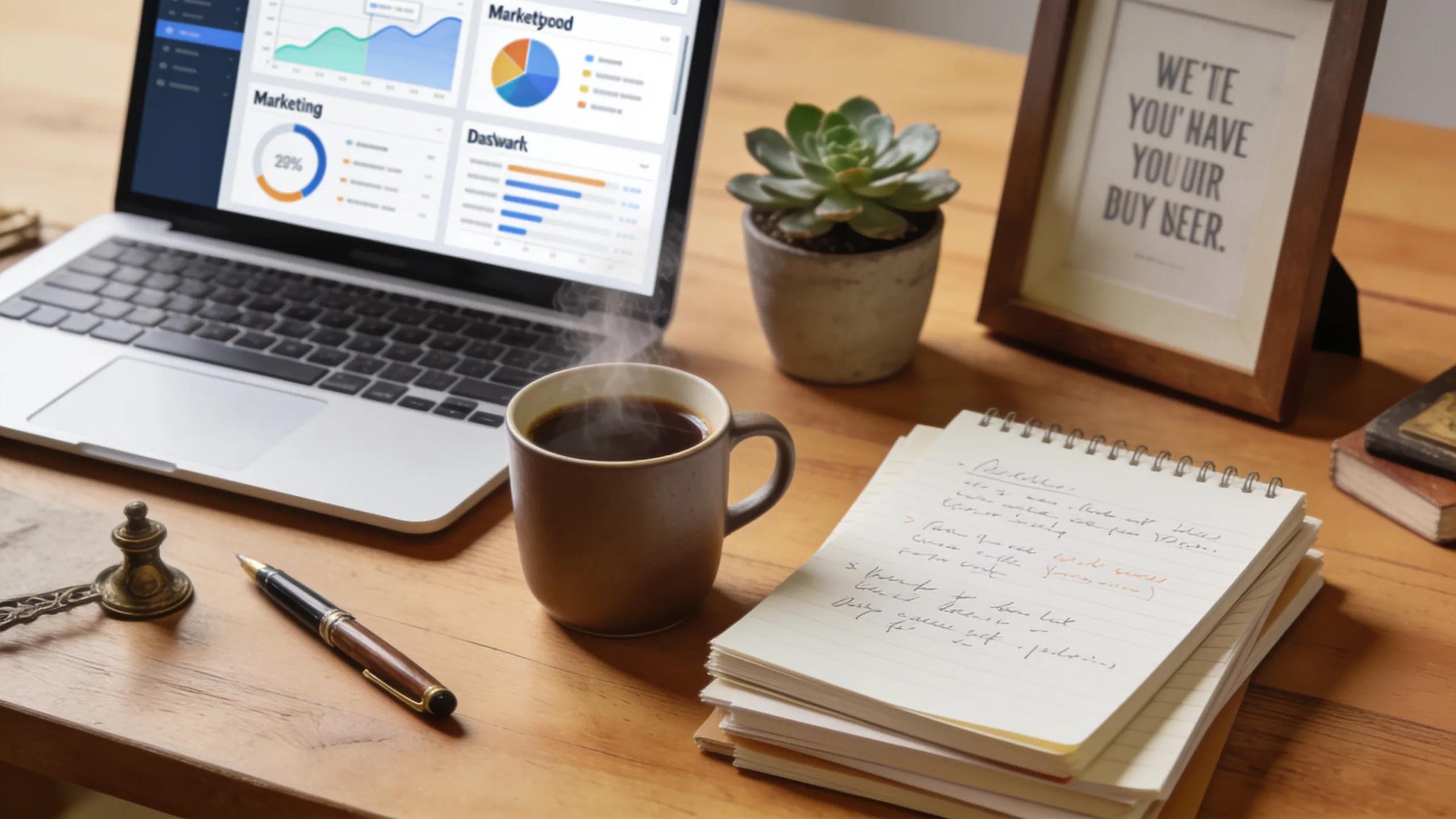 Competitor Tracking and Share of Voice Dashboard with digital marketing tools laid out for effective tracking and optimization of Share of Voice in AI search