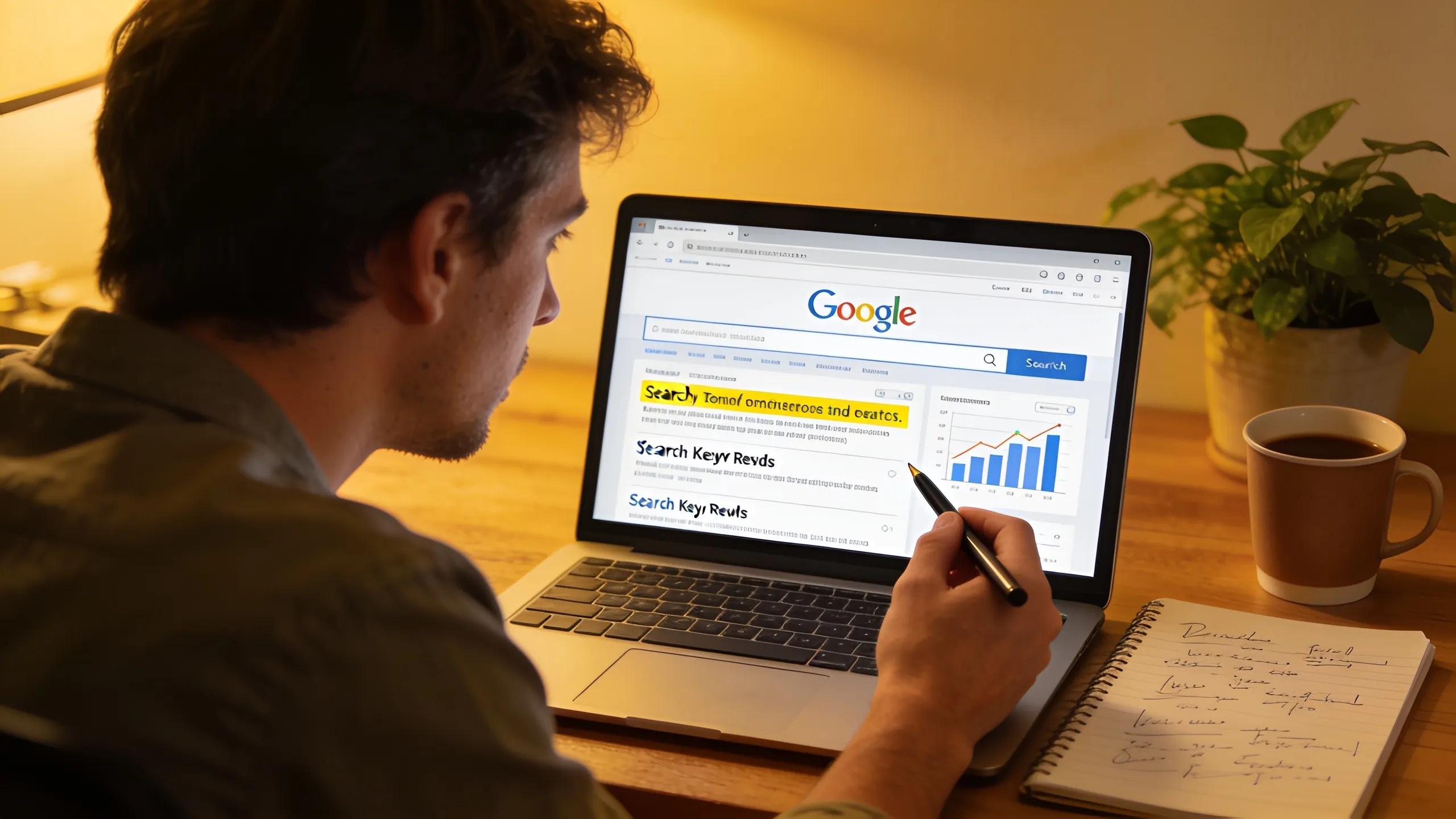 Marketer analyzing knowledge graph optimization benefits